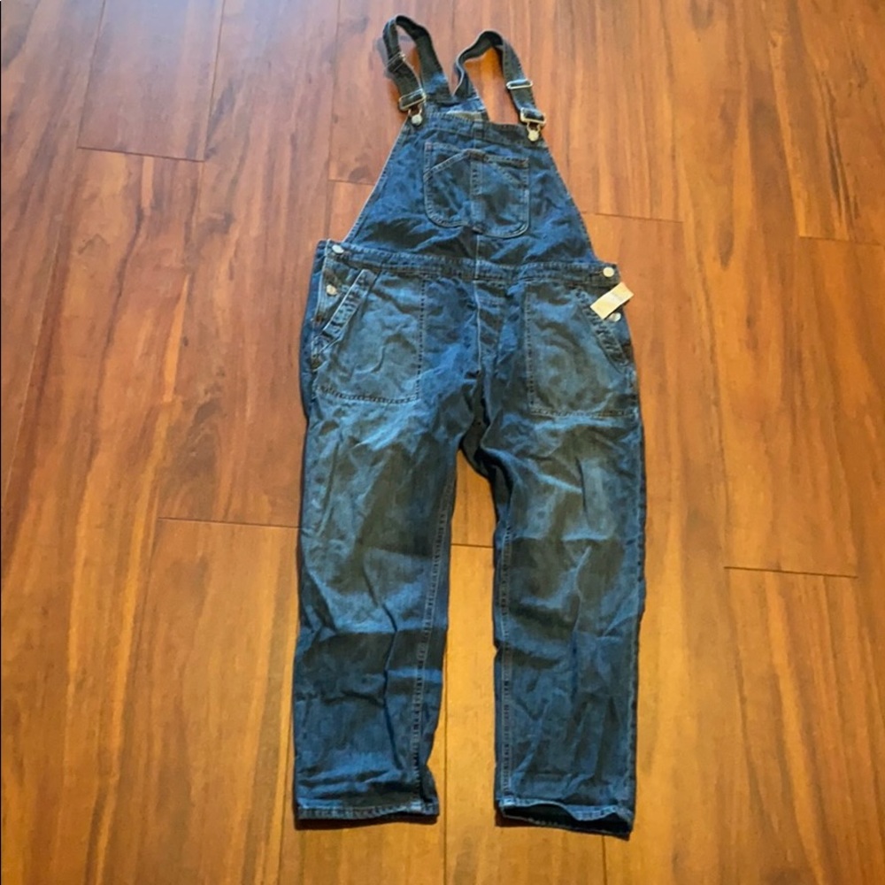 Ladies M GAP denim jean coveralls overalls nwt